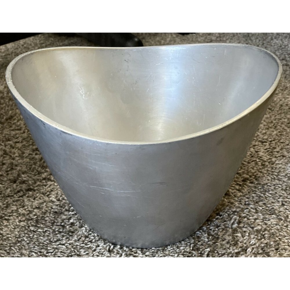 Vtg NAMBE 532 Heavy Collectible Alloy Aluminum Art Serving Butterfly Bowl 6.5"H